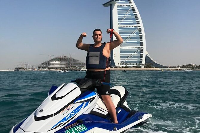 1 hour Jetski Tour - Burj Al Arab and Royal Atlantis - Jumeirah Beach Residence and the Dubai Marina skyline