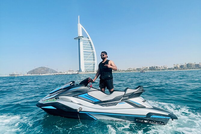 1 hour Jetski Tour - Burj Al Arab and Royal Atlantis - Mina Seyahi, hotel beaches, and yachts