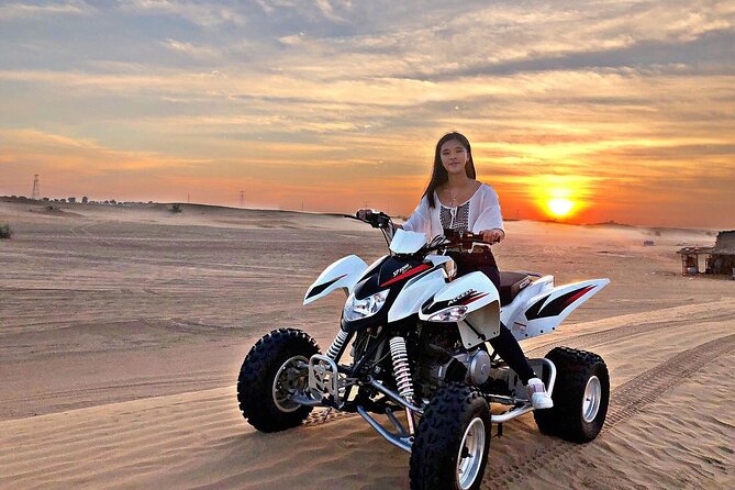 1-Hour Quad Bike Adventure: BBQ Dinner, Sandboarding & Shows! - The drive from Dubai to Lahbab