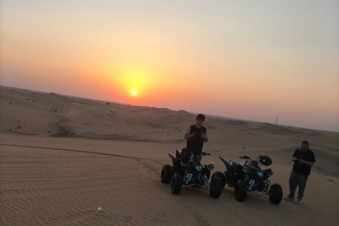 1 hour Quad Biking Experience with pick and drop - Farms, camels, and a less polished view of the desert