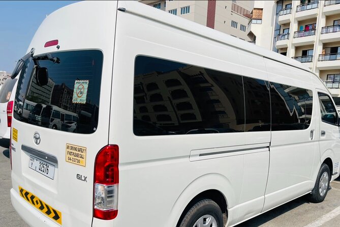 10 - 12 Seater Toyota Haice Tourist MiniVan Rental Dubai - What this Dubai van rental actually offers