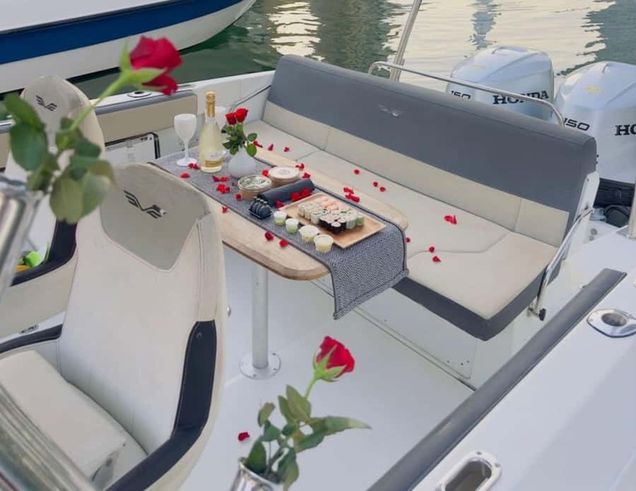 2-Hrs Private Romantic Sunset Cruise with Sushi and Drinks - Dubai Marina Canal: towers, water, and an easy start