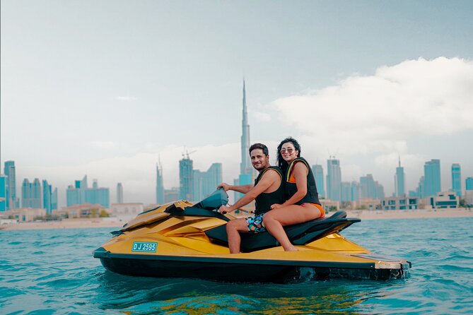 24 Karat Gold Jet Ski Adventure with Burj Khalifa View - Seeing Dubai’s Skyline from Offshore