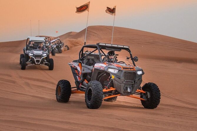 3 Hour Guided Tour - Self Drive Buggy with Private Transfer - Following the Guide Across the Dunes