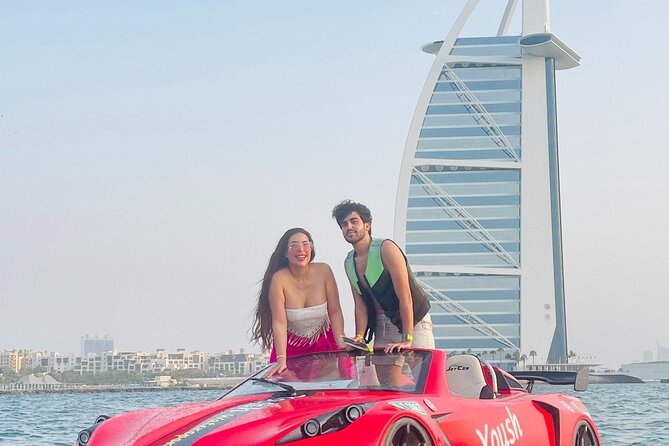 30Min Jetcar Dubai with Burj Al Arab Views-Free Ice Cream - Sheik Island, yachts, and the faster part of the route