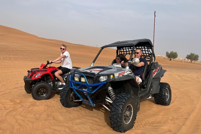 4 Hours Desert Tour with Quad Bike Camel Ride & Sandboard - Thirty minutes on an open-desert quad bike