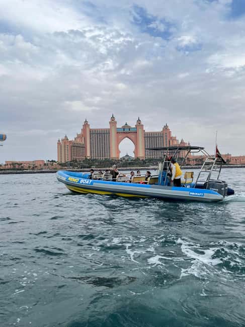 45-Min Boat Thrill: Burj Al Arab, Burj Khalifa & Ice Cream - Key points at a glance