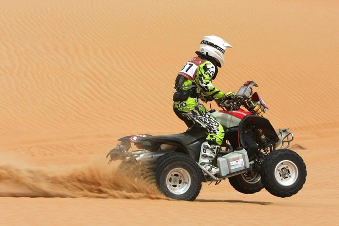 4x4 Self-Drive Quad Bike Safari with Camel Riding - One hour across the orange dunes