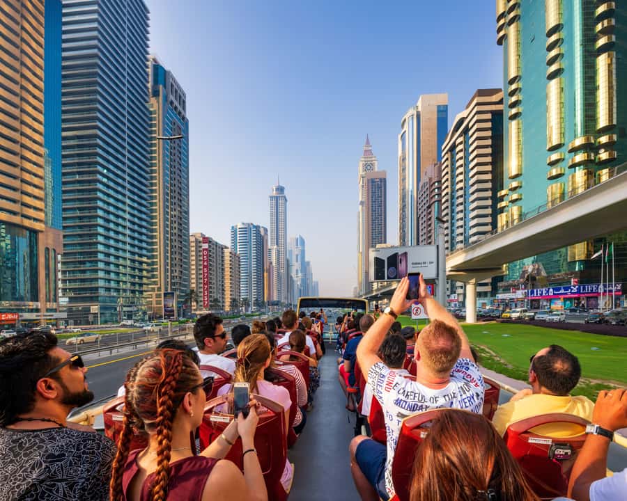 5-Day Pass: Hop-On Hop-Off, Lost World Aquarium, Dubai Frame - Dubai Frame and the view between two cities