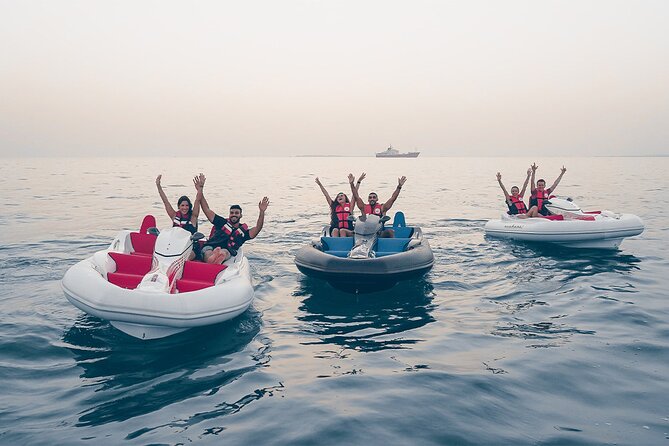 60 min Amazing Dubai Self-Drive Boat Tour - Palm Jumeirah from the water