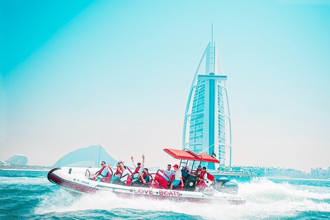 90 Mins Speedboat Tour Dubai Marina JBR Atlantis and Burj Al Arab - Finding Love Boats UAE in Dubai Marina