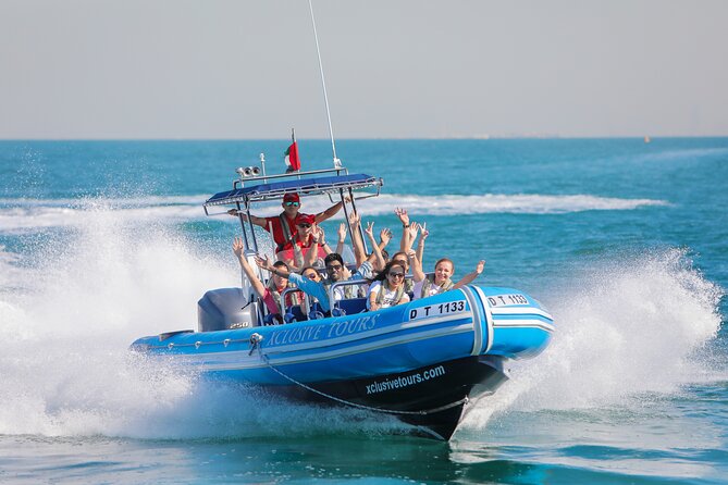 90 Minutes Speedboat Tour: Marina, Atlantis, Palm & Burj Al Arab - Palm Views and the shape of Palm Jumeirah