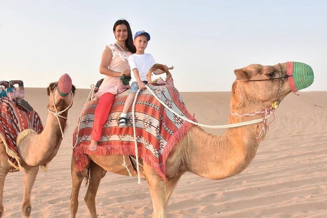 Abu Dhabi: 4-Hour Morning Safari with Camel Ride & Sand boarding - The highest desert photo stop