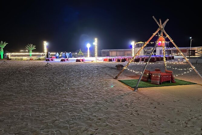 Abu Dhabi: 4-Hour Morning Safari with Camel Ride & Sand boarding - Camel riding around the camp area