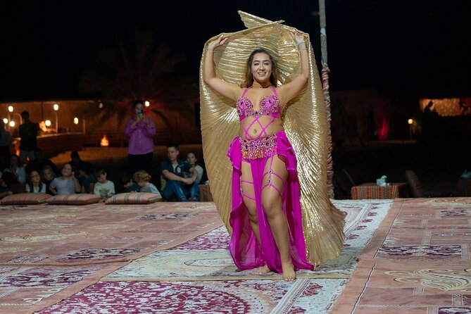 Abu Dhabi: 7-Hours Desert Safari with BBQ, Camel Ride & Sandboarding - Entering the Bedouin-style camp