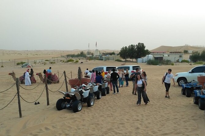Abu Dhabi: 7-Hours Desert Safari with BBQ, Camel Ride & Sandboarding - Clothing, weather, and family fit