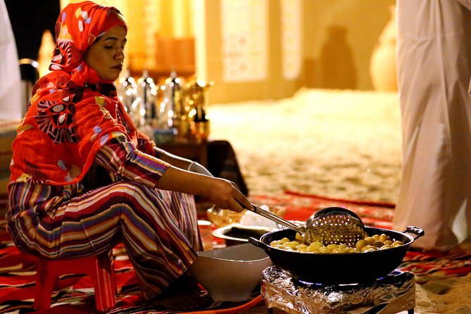 Abu Dhabi Afternoon Desert Safari and BBQ Dinner - Arabic buffet dinner under the night sky