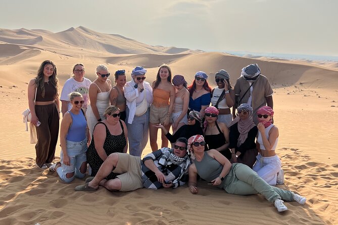 Abu Dhabi Desert Safari Tour with Shows & Buffet Dinner - Arriving at Adventure Gate Camp