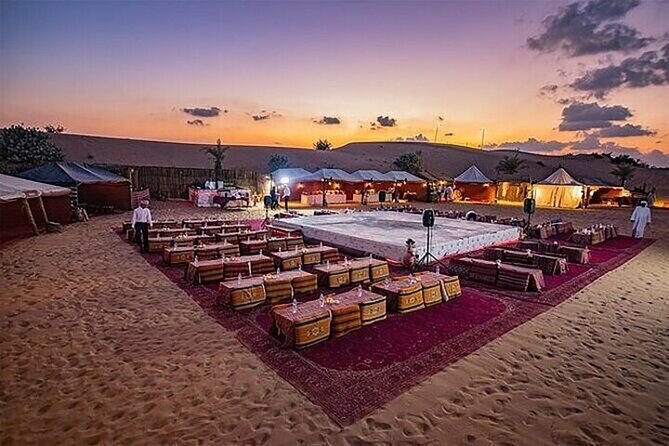 Abu Dhabi Evening Desert Safari Adventure - Camel farm, camel ride, and sand boarding