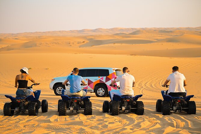 Abu Dhabi Evening Desert Safari - Dune bashing Camel ride and BBQ - Reaching the remote camp after sunset