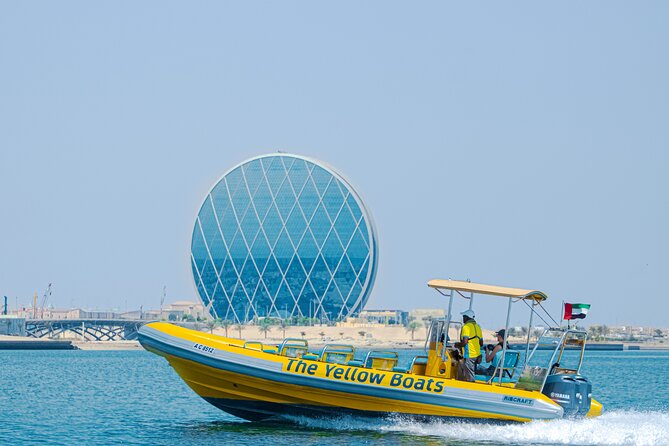 Abu Dhabi Guided Sightseeing Boat Tours - Al Lulu Island and the wide coastal view