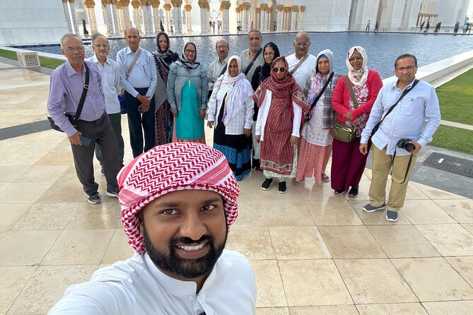 Abu Dhabi Tour Grand Mosque Heritage Village Emirates Palace - Marina Mall and the extra-cost buffet lunch
