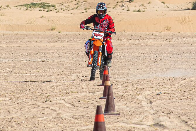 Adult Desert Motorbike Training in Dubai - The second stage: taking the bike into the dunes