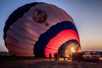 Adventure Hot Air Balloon with Buffet Breakfast & Falcon Show