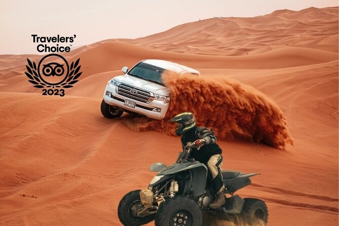 Adventurous Red Dune Desert Safari Deal with Quad Bike,Shows &BBQ - The Trip From Dubai to Lahbab