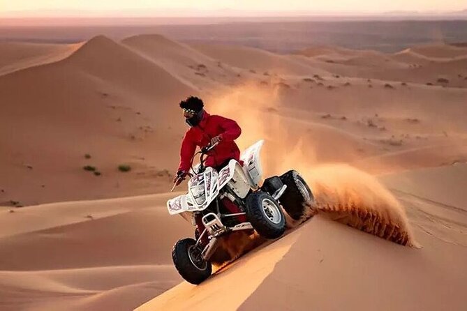 Adventurous Red Dune Desert Safari Deal with Quad Bike,Shows &BBQ - The Bedouin-Style Camp and Evening Shows