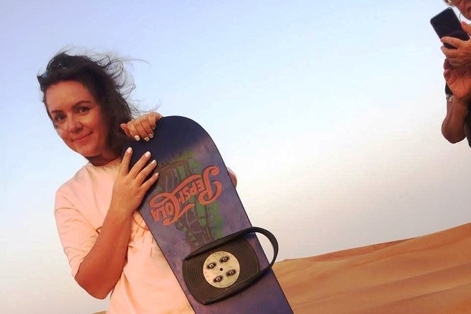 Afternoon Dune Drive Safari with SunSet Photo & Sand Boarding - Al Badayer’s long dune-bashing run