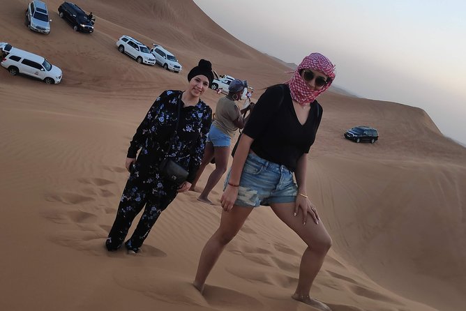 Afternoon Dune Drive Safari with SunSet Photo & Sand Boarding - Al Madam and the sunset photo stop