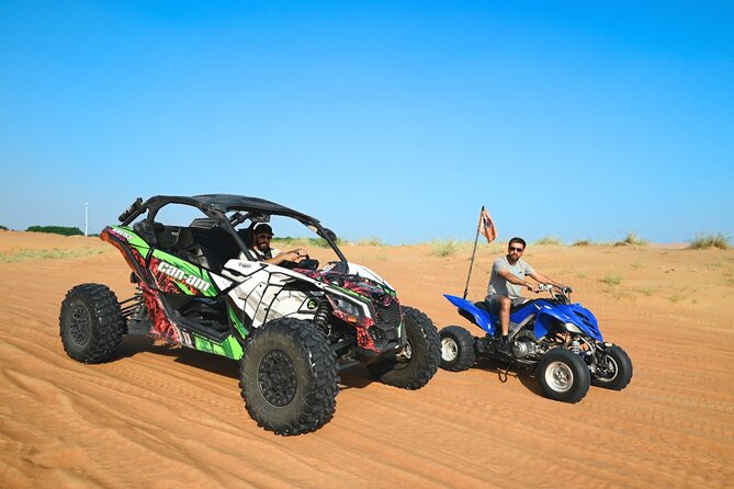 All in one Dubai Desert Safari ATV or Buggy Camelride BBQ Dinner - Key points to know before booking