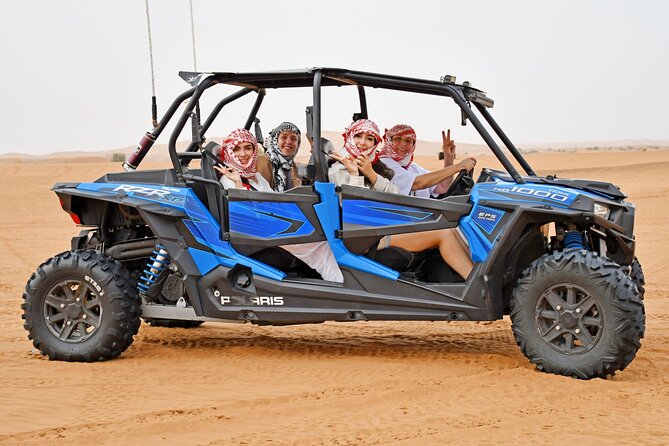 All in one Dubai Desert Safari ATV or Buggy Camelride BBQ Dinner - Lahbab Red Dune: quad bikes, sand, and speed