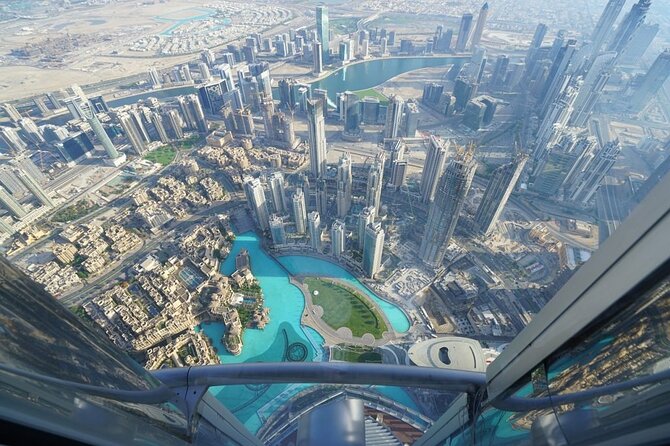At the top burj khalifa dubai ticket with cafe treat - The lift ride and the Burj Khalifa presentation
