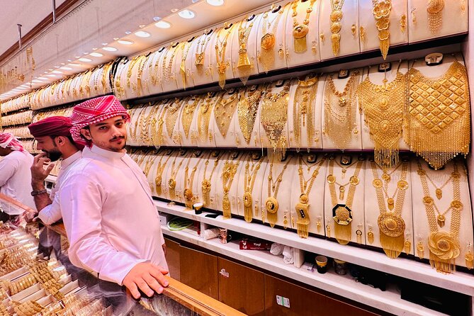 Authentic Old Dubai, Souks, Tastings & local boat Guided Tour - The Gold Souk and its glittering final act