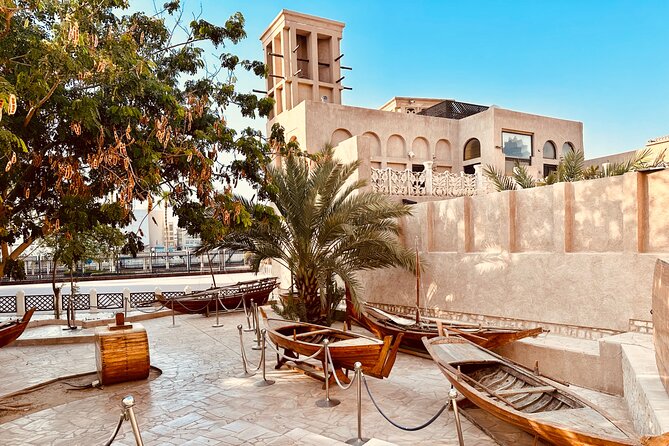 Authentic Old Dubai, Souks, Tastings & local boat Guided Tour - Walking through Al Fahidi’s narrow lanes