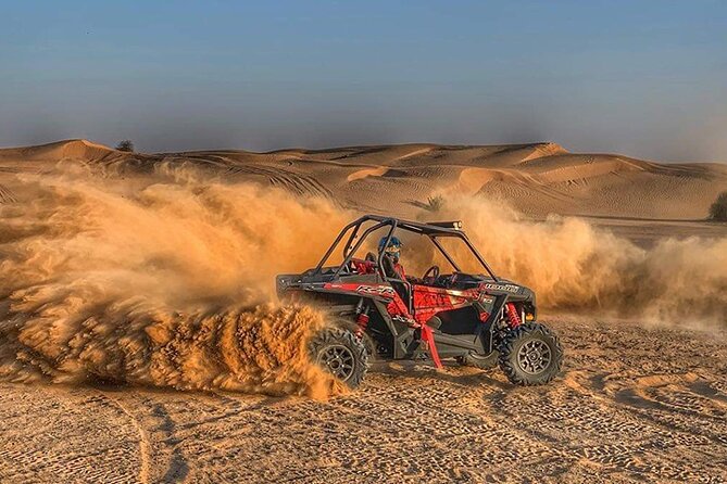 Buggy Ride Dubai & Dubai Desert Safari & Camel Ride with pickup - Lahbab and the 1000cc self-drive buggy