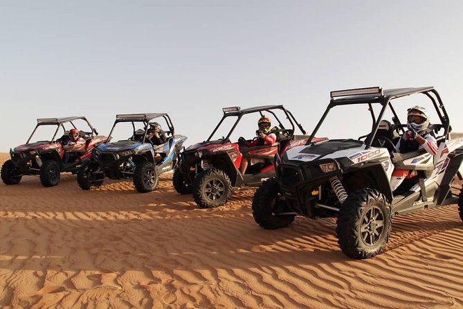 Buggy Self-drive In Red Desert - Sandboarding adds a second kind of desert fun