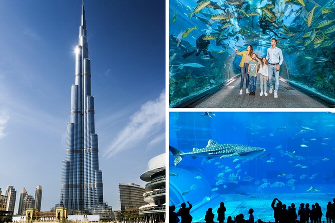 Burj Khalifa, Dubai Aquarium & UWZ with Penguin Cove Entry Ticket - Two famous Dubai attractions in one ticket