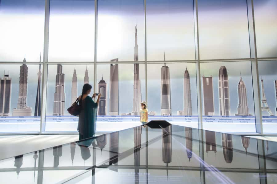 Burj Khalifa Ticket with 1-Way Transfer - Ticket collection and the walk into the tower