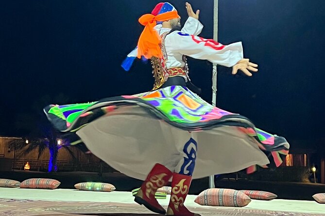 Desert Safari Abu Dhabi w/ Sand Boarding, Camel Ride & BBQ Dinner - Belly dancing, tanoura, and the final show