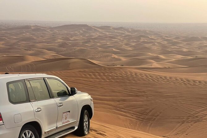 Desert safari adventure with BBQ dinner - From Dubai pickup to the Lahbab dunes