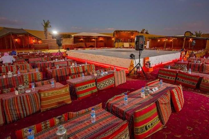 Desert Safari Dubai at Evening with BBQ Dinner - Belly dance, Tanura spinning, and fire performance