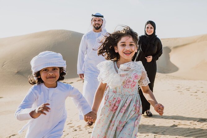 Desert Safari Dubai Sand Bashing, Camel Ride, Shows, Live BBQ - Sunset entertainment: belly dance and Tanoura