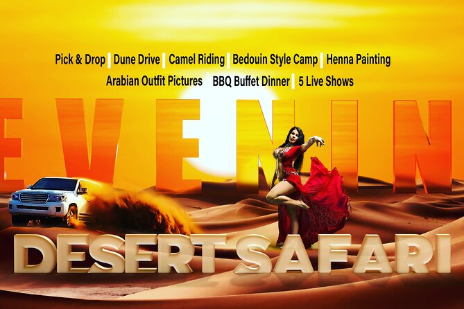 Desert Safari Dubai (VIP Package ) - Red dunes and the 30 to 45-minute 4x4 safari