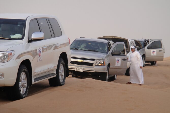 Desert Safari -Live Shows, BBQ Dinner, Dune Bashing and lot more. - A short camel ride and simple desert activities