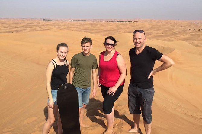 Desert Safari - Morning at Red Dunes, Sandboarding, Desert Photos - Sandboarding on the red dunes
