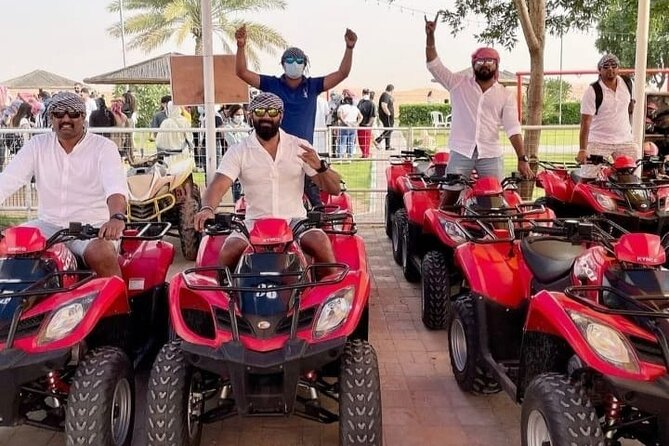 Desert Safari, Quad Biking, Sand Surfing and BBQ Dinner In Dubai - What the $128.39 price delivers