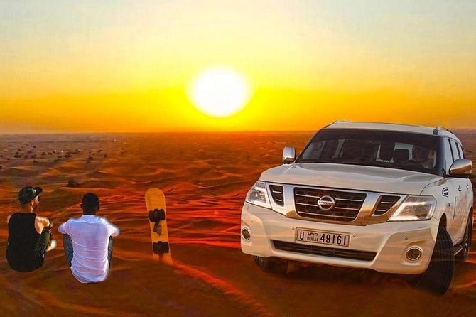 Desert Safari Tour, Quad Bike with BBQ Dinner & Show from Dubai - Dune bashing in a 4WD Land Cruiser